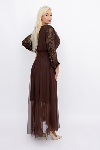  Chocolate Mesh Dress