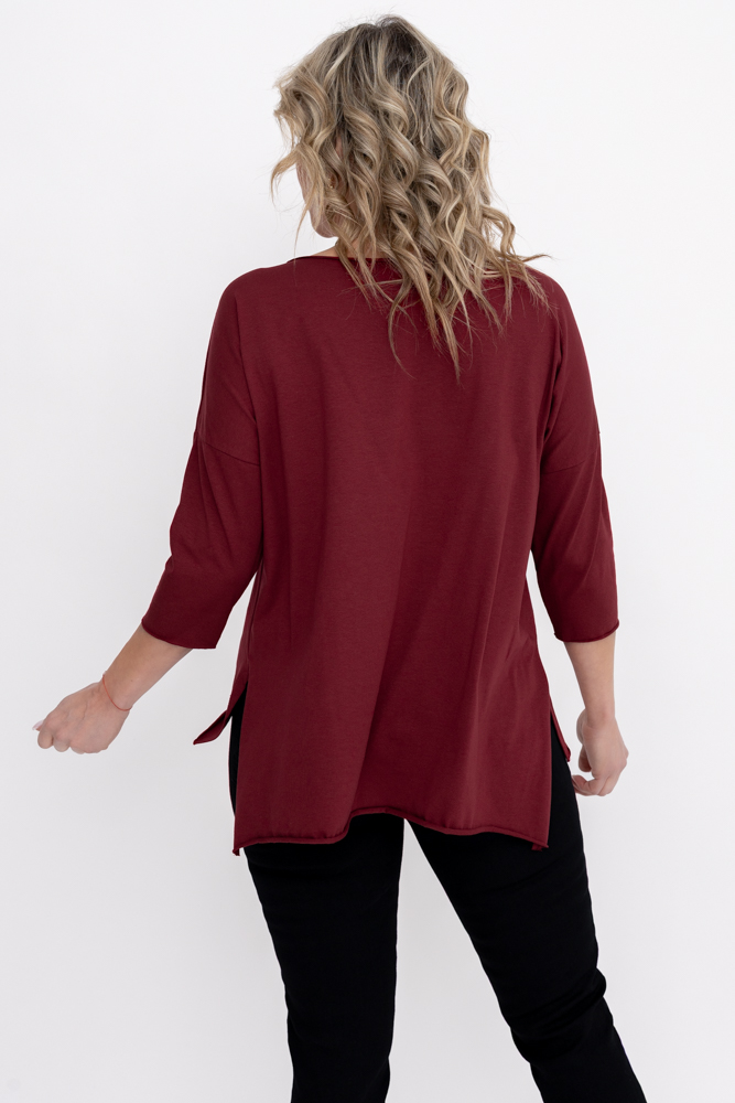 Kastanienbraune Bluse Muster 1