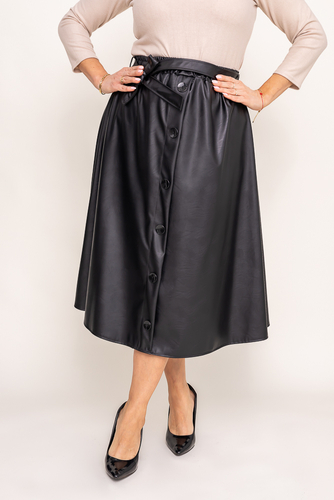 Black Leather Skirt
