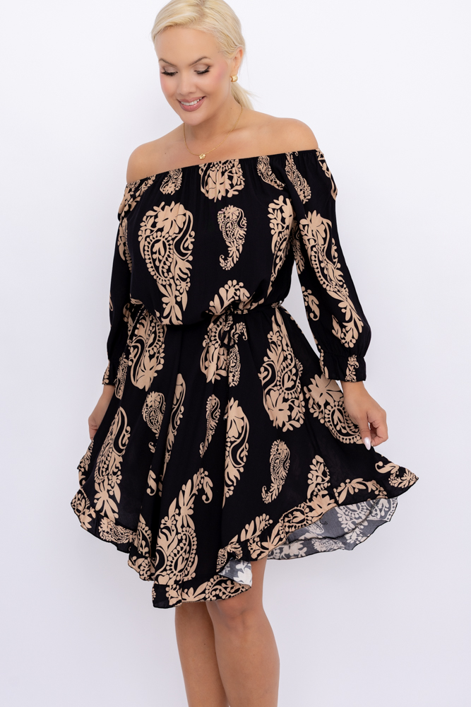 Sukienka w kwiaty VOMI Wzór 11