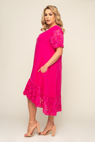  Pink Linen Dress MONTANY