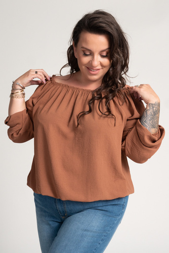 Camel Blouse by VISKIO