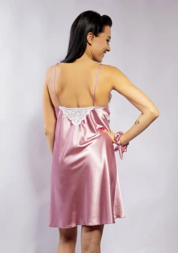 Slip en satin gris