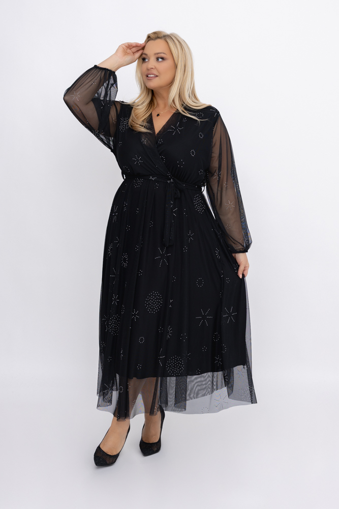 Robe en maille noire