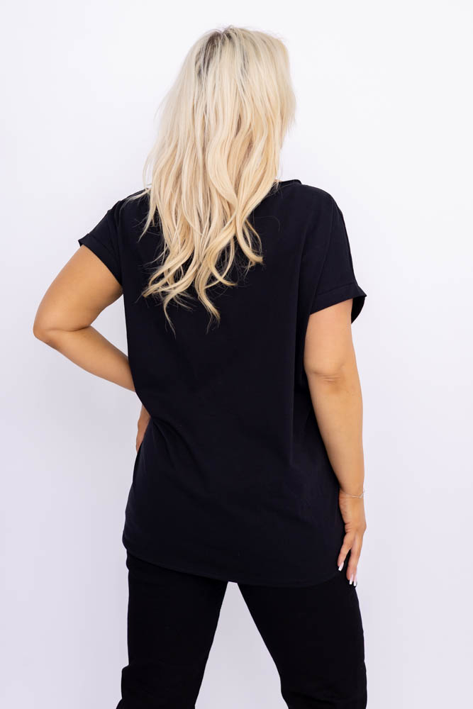  Black MINSI Blouse