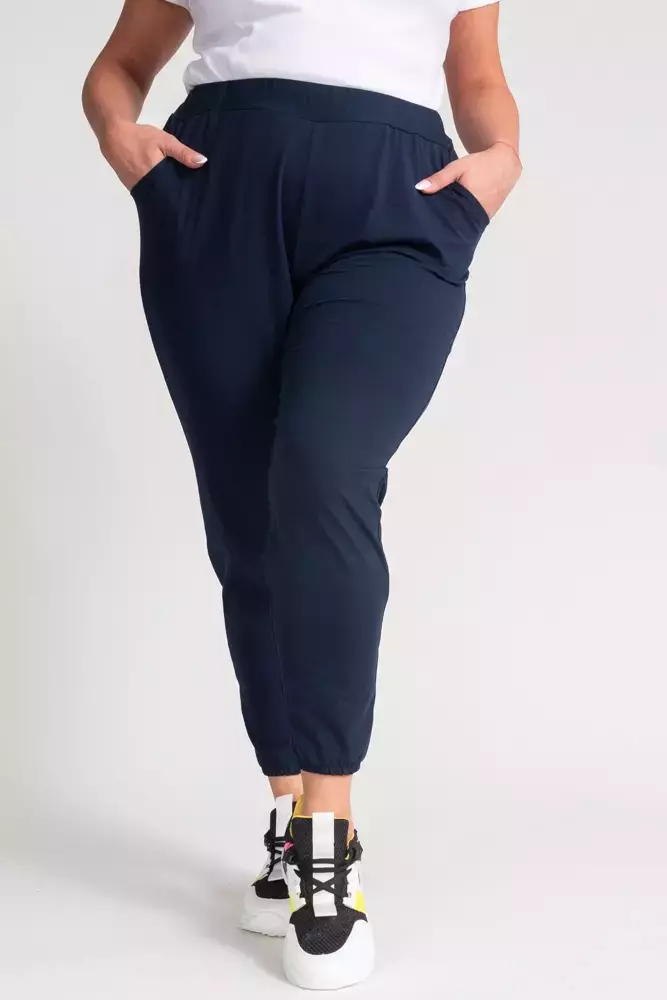 Pantaloni Alladin albastru marin