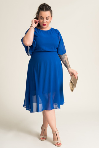  Cornflower Chiffon Dress by ONDIGIO