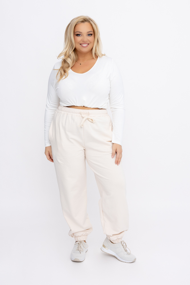 Pantalon beige clair