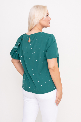 Flaschengrüne Bluse