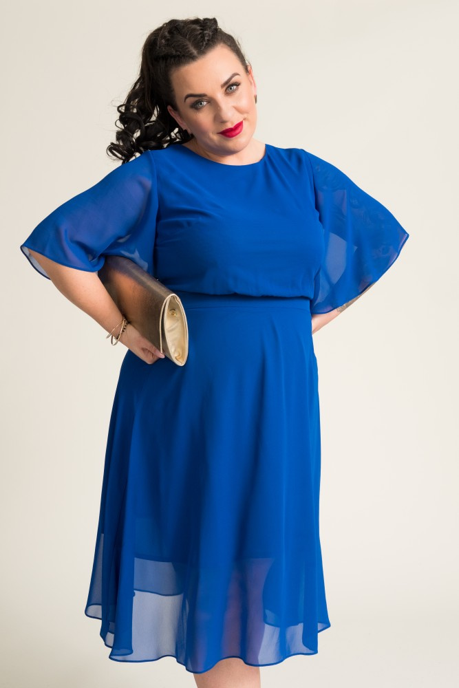  Cornflower Chiffon Dress by ONDIGIO