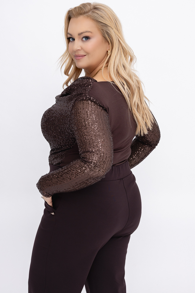 Czekoladowe Body cekinowe