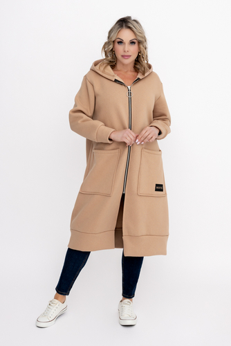 Camelowa Bluza ocieplana