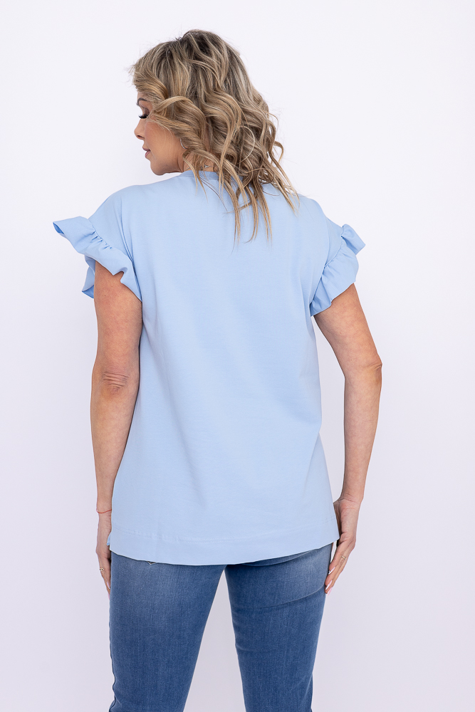 Blaue Bluse