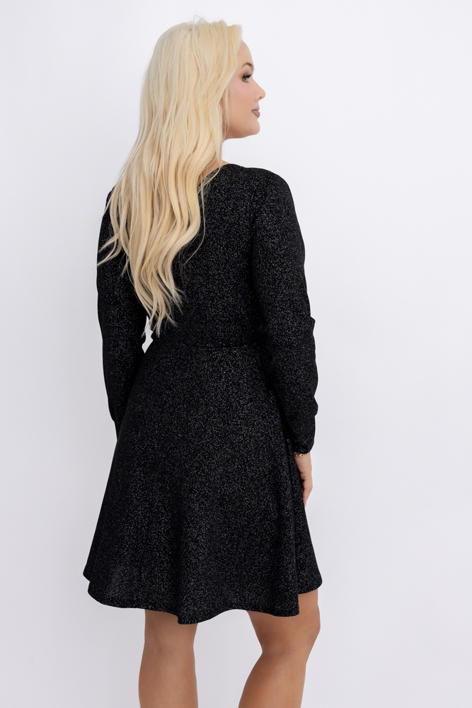 Czarna Sukienka błyszcząca