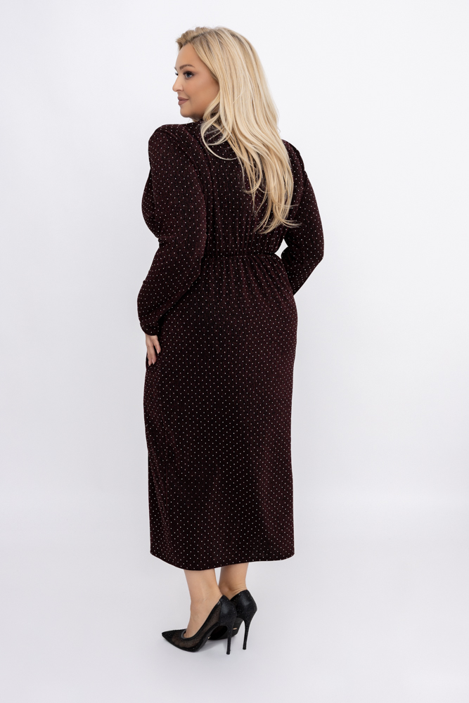 Burgundy Glitter Dress