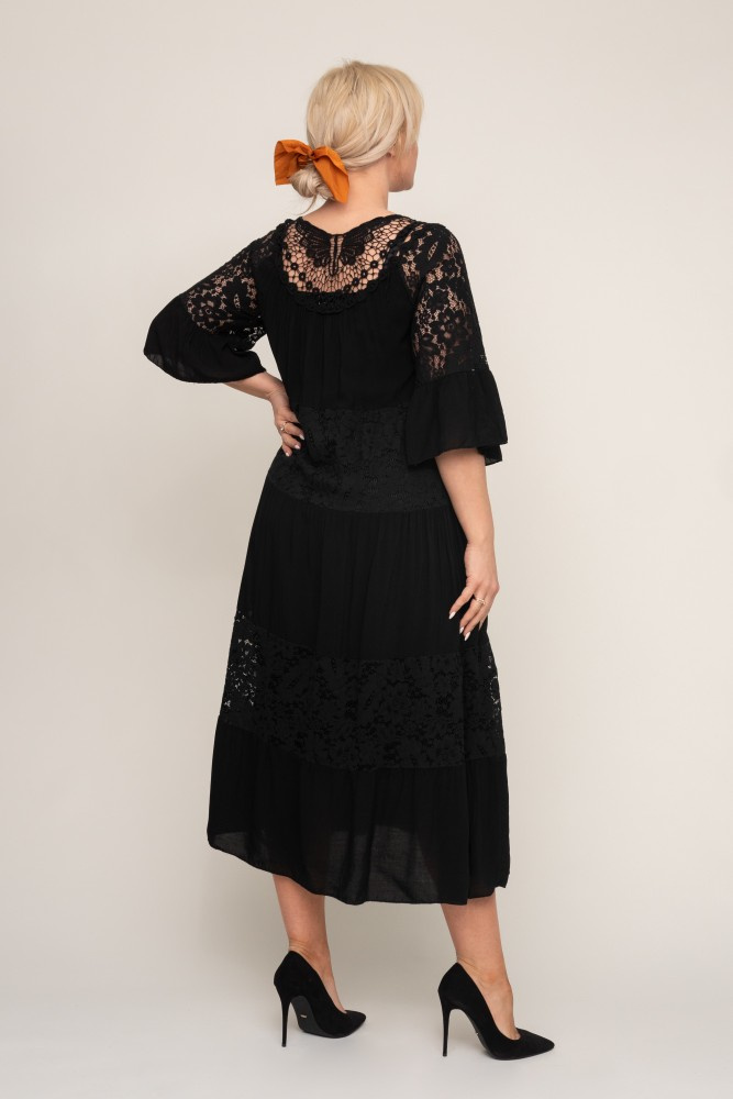 Black Lace Dress MARIPOSA