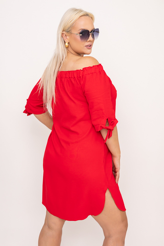 Robe rouge à paillettes