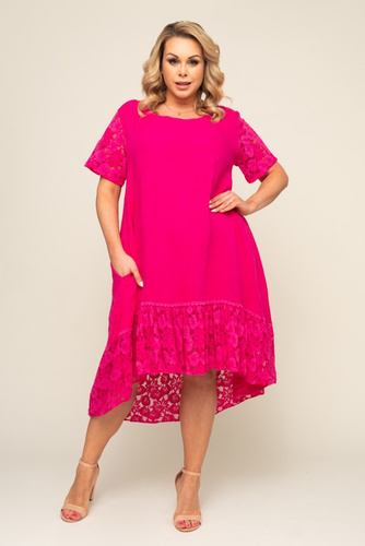  Pink Linen Dress MONTANY