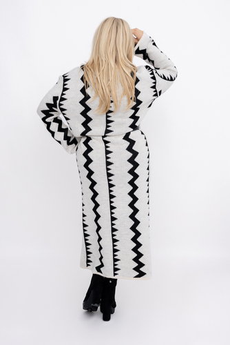Hellbeiges Pulloverkleid