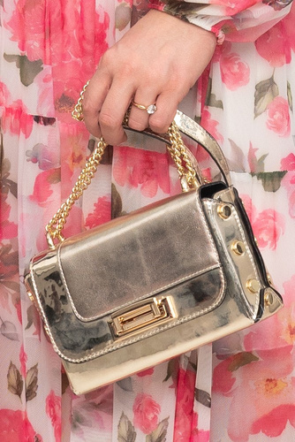 Gold QUENTI Handbag