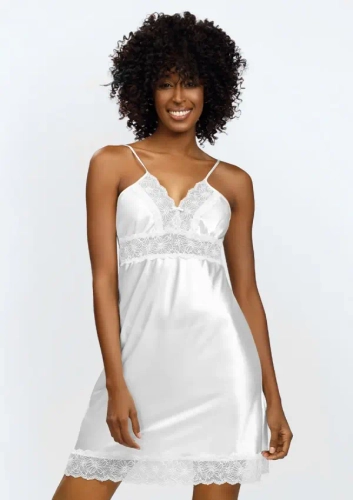 Biała Halka satynowa