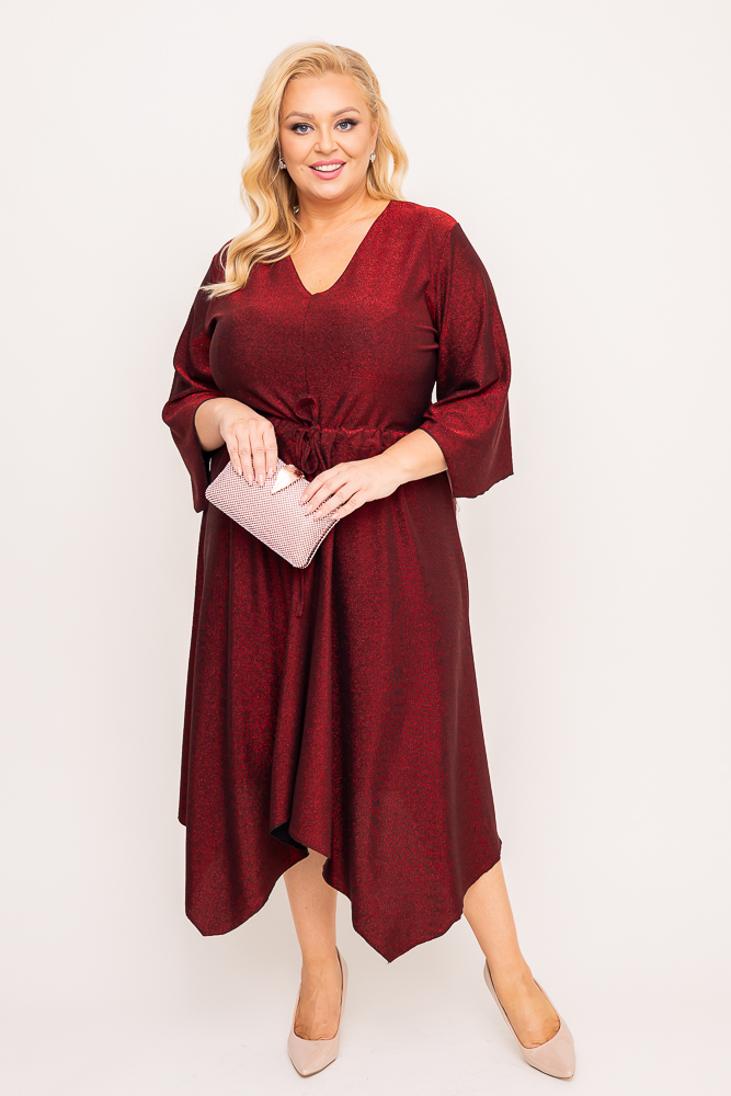 Robe à paillettes marron