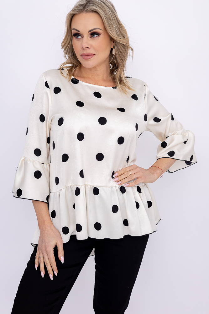 Bluse mit Rüsche Muster 3