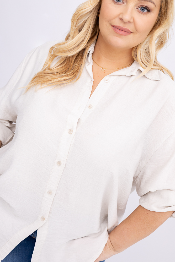 Jasnobeżowa Koszula TERIEN