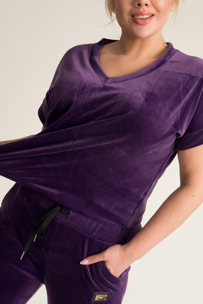 Purple MILKIN Velour Set
