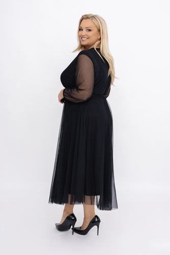 Black Mesh Dress
