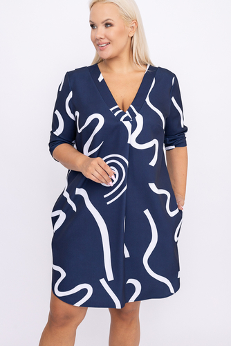 Túnica azul marino