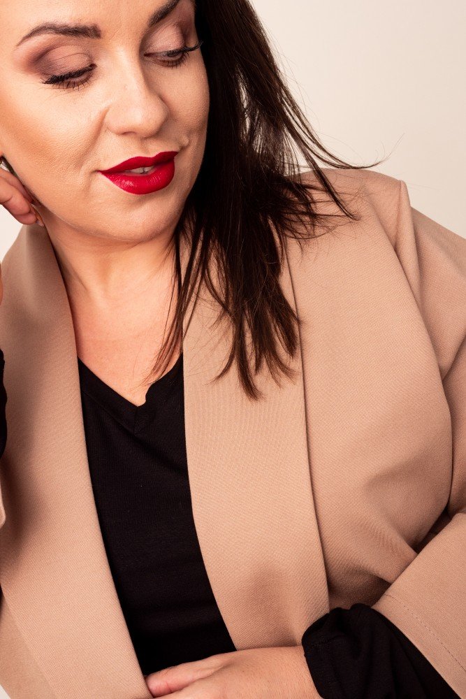 Beigefarbener Blazer