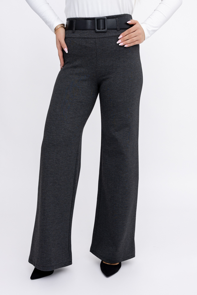 Dunkelgraue Hose mit Gürtel