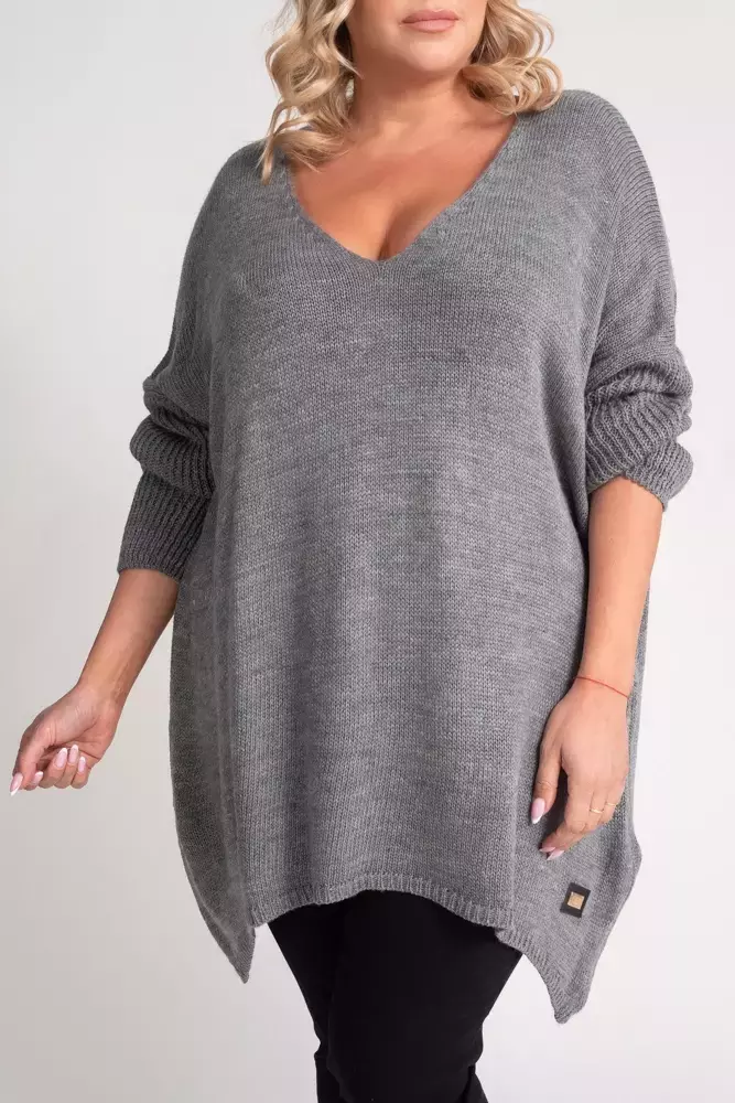 Jasnoszary Sweter MEGI