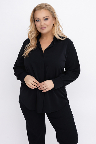 Czarna Koszula satynowa