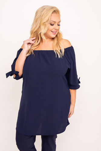 Navy Blue Blouse