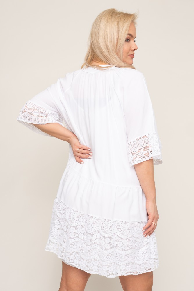  White NEPHIA Lace Tunic