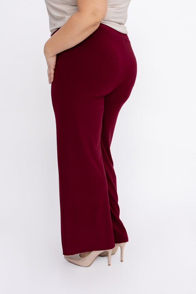 Bordowe Spodnie