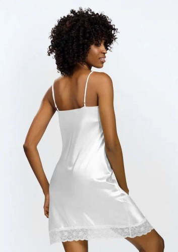 Weißer Satinslip