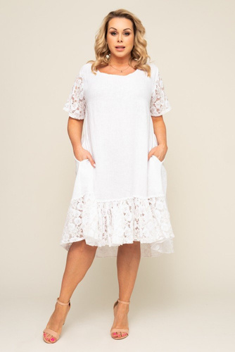  White Linen Dress MONTANY