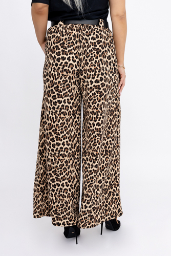 Pantalón con cinturón Estampado 1