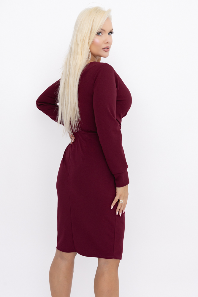 Red NEPIA Envelope Dress