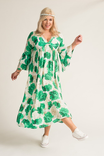 Green GARMINO maxi dress