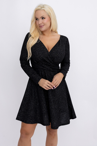 Czarna Sukienka błyszcząca