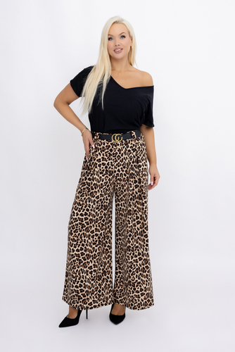Pantalon avec ceinture Motif 1