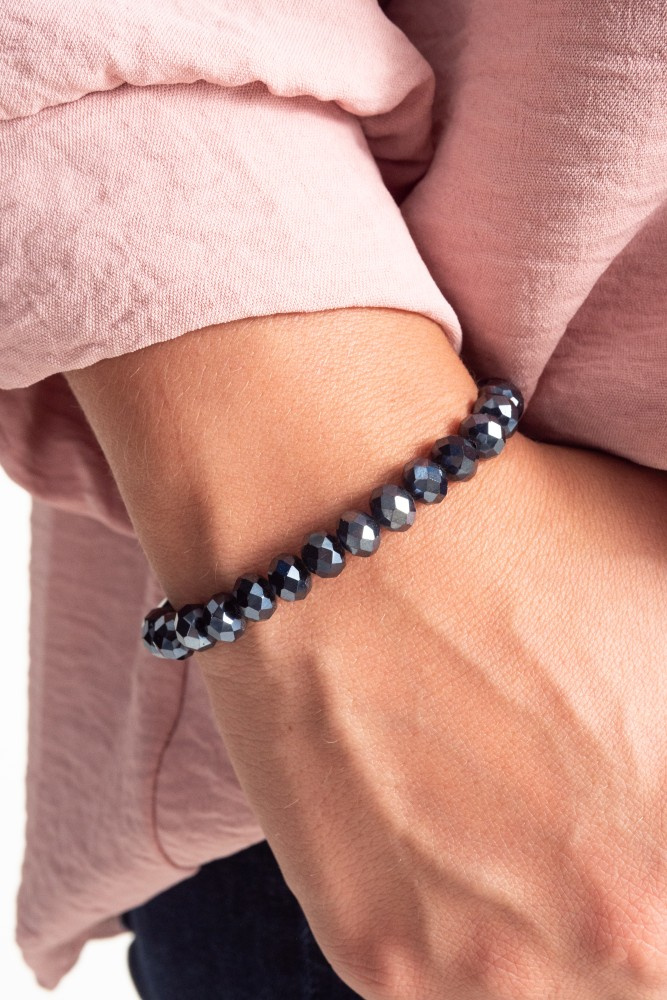 Navy blue COREL beaded bracelet