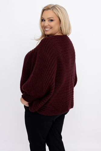 Burgundy Sweater Bolero