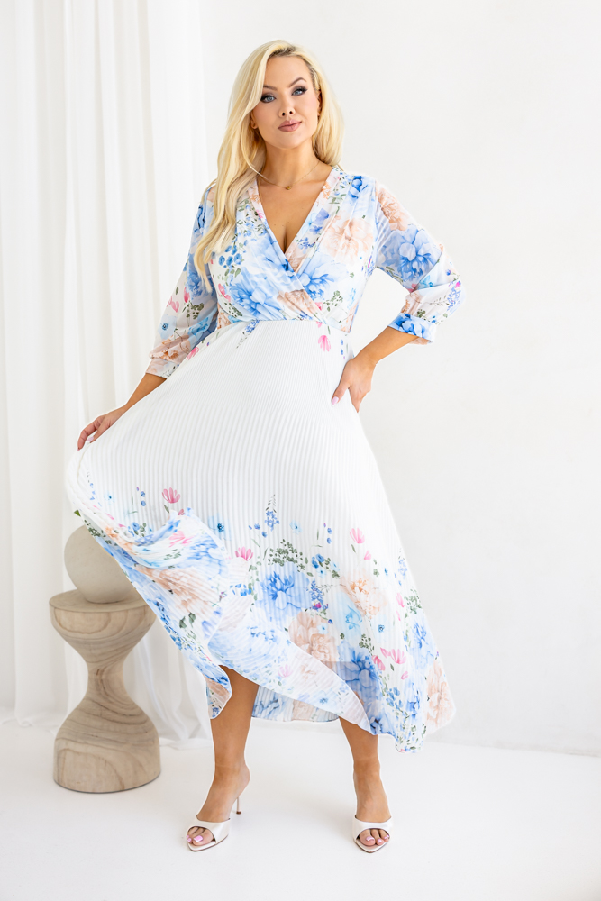 Sukienka plisowana KEMELI Wzór 13