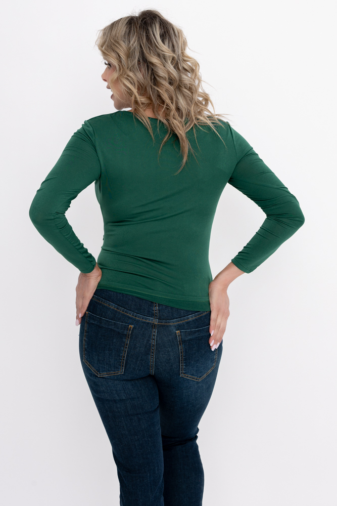 Flaschengrüne Bluse