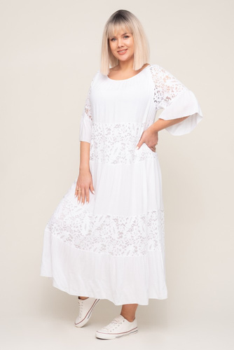 White Lace Dress MARIPOSA